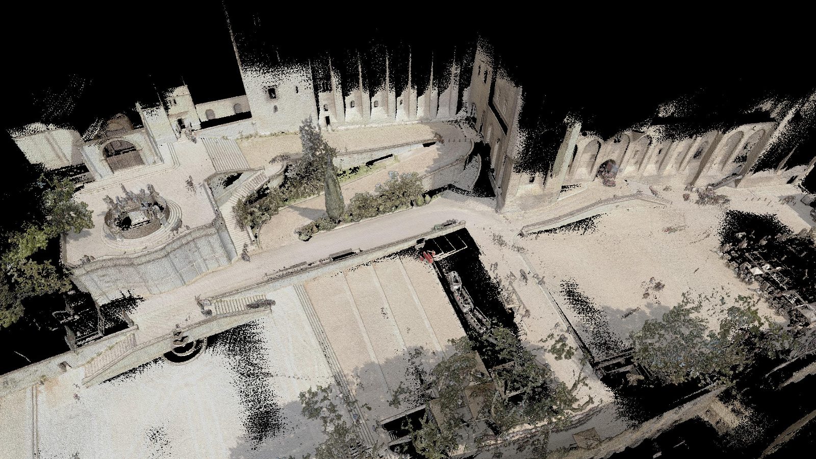Nuage de points — place du Palais des Papes